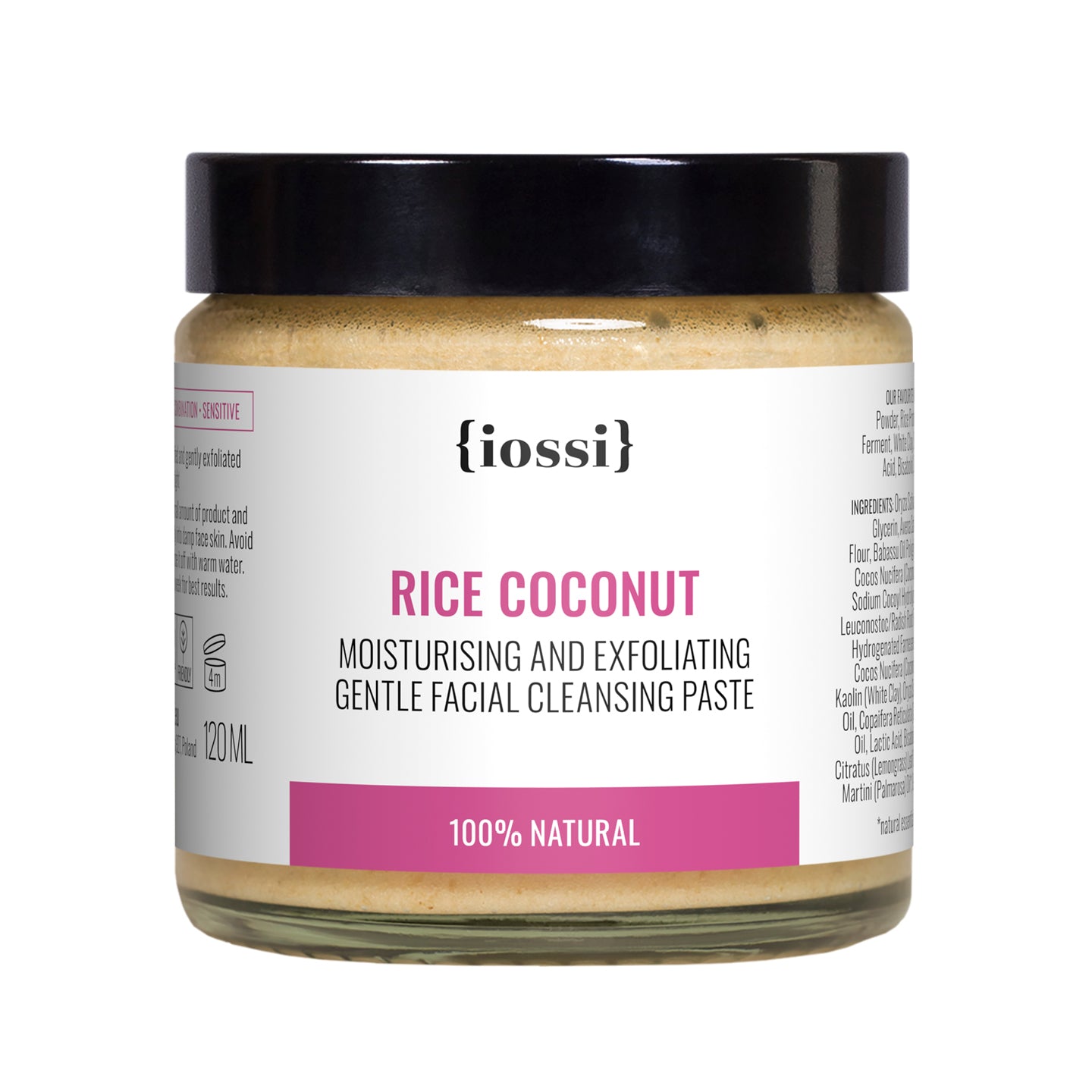 Rice Coconut. Moisturising and Exfoliating Facial Cleansing Paste