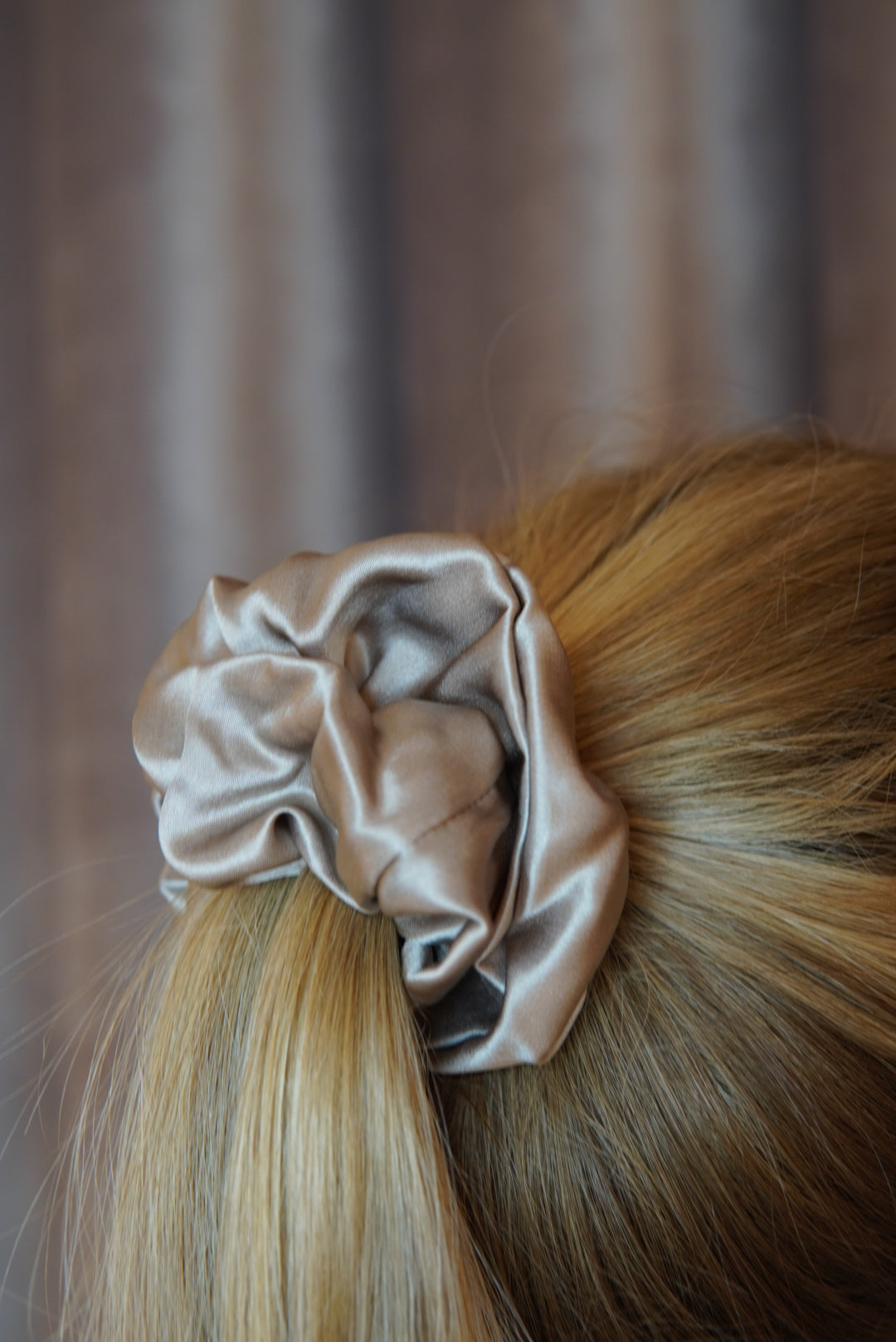 Milkshake Colored Silk Scrunchie