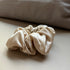 Cream Colored Silk Scrunchie 